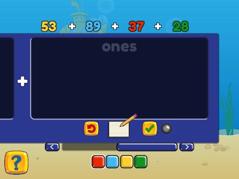 Add four 2-digit numbers (regrouping) Math Game