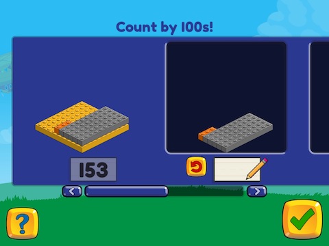 Stairsteps: Complete the pattern by adding or subtracting by 100's, within 1000 Math Game