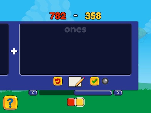 Subtract two 3-digit numbers (regrouping) Math Game