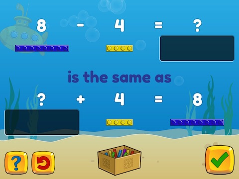 Forward, Backward: Subtraction as an unknown addend problem within 10 Math Game