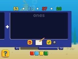 Add four 2-digit numbers (regrouping) Math Game