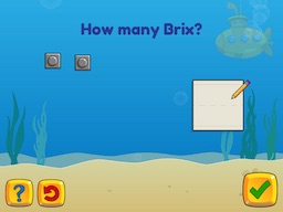 Count to 5 with objects (random arrangement, typing) Math Game