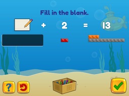 Add and subtract within 20 using brix (typing) Math Game