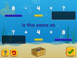 Forward, Backward: Subtraction as an unknown addend problem within 10 Math Game